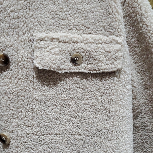 Joie Cream Sherpa Jacket with Teddy Texture Size Medium - Picture 3 of 8